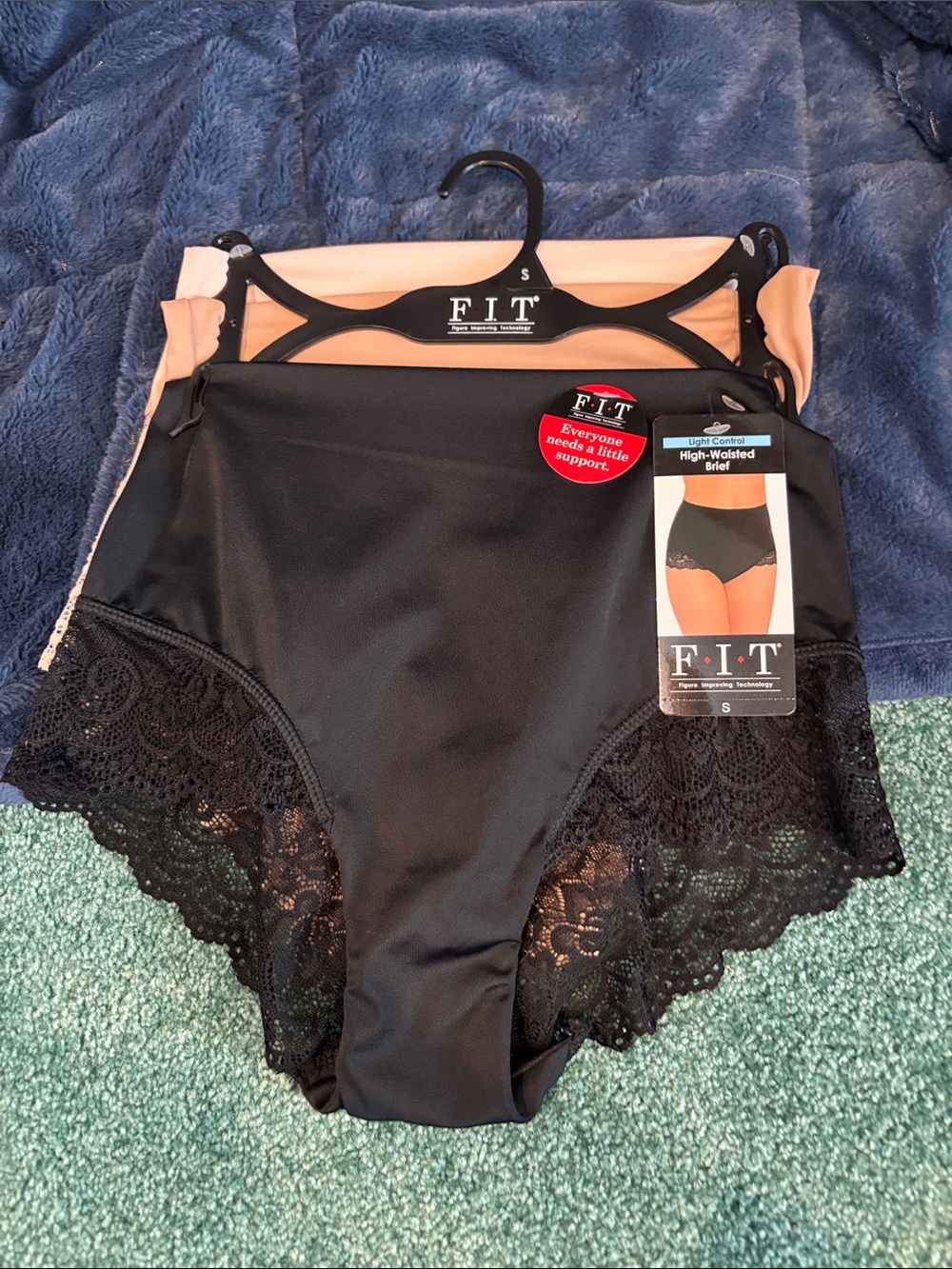 NWT F.I.T. 3 Pack High Waisted Briefs Light Control Shapewear Small